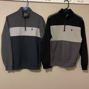 Pair of Izod quarter zip